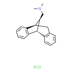 (5alpha,10alpha,12R*)-[10,11-dihydro-5,10-methano-5H-dibenzo[a,d]cycloheptene-12-methyl]dimethylammonium chloride Structure