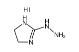 2-hydrazino-4,5-dihydroimidazolium iodide Structure