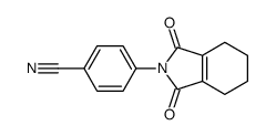 4-(1,3-dioxo-4,5,6,7-tetrahydroisoindol-2-yl)benzonitrile结构式