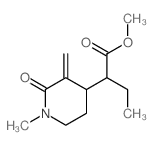 methyl 2-(1-methyl-3-methylidene-2-oxo-4-piperidyl)butanoate Structure