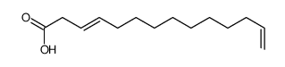 tetradeca-3,13-dienoic acid Structure