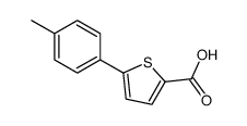 5-(4-methylphenyl)thiophene-2-carboxylic acid结构式