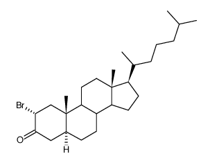 2α-bromo-(5α)-cholestan-3-one Structure