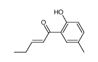 1-(2-hydroxy-5-methyl-phenyl)-3-methyl-but-2-en-1-one Structure