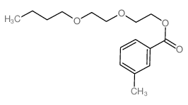Benzoicacid, 3-methyl-, 2-(2-butoxyethoxy)ethyl ester结构式