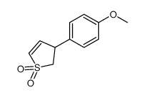 3-(4-methoxyphenyl)-2,3-dihydrothiophene 1,1-dioxide结构式