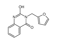 3-(furan-2-ylmethyl)-1H-quinazoline-2,4-dione结构式