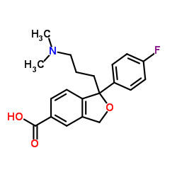 1-[3-(Dimethylamino)propyl]-1-(4-fluorophenyl)-1,3-dihydro-2-benzofuran-5-carboxylic acid Structure