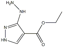 3-Hydrazino-1H-pyrazole-4-carboxylic acid ethyl ester结构式