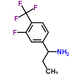 1-[3-Fluoro-4-(trifluoromethyl)phenyl]-1-propanamine Structure