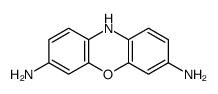 10H-phenoxazine-3,7-diamine结构式