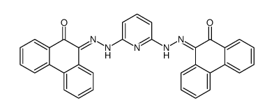 10-[[6-[2-(10-oxophenanthren-9-ylidene)hydrazinyl]pyridin-2-yl]hydrazinylidene]phenanthren-9-one结构式