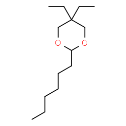 1,3-Dioxane,5,5-diethyl-2-hexyl-(9CI) Structure