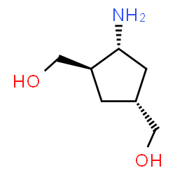 1,3-Cyclopentanedimethanol,4-amino-,(1R,3R,4R)-rel-(9CI)结构式