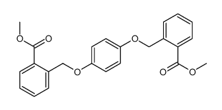 methyl 2-[[4-[(2-methoxycarbonylphenyl)methoxy]phenoxy]methyl]benzoate结构式