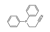 3-diphenylphosphanylpropanenitrile Structure