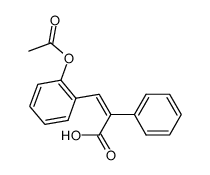 (Z)-3-(2-acetoxyphenyl)-2-phenylprop-2-enoic acid Structure