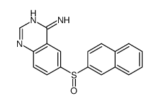 6-naphthalen-2-ylsulfinylquinazolin-4-amine Structure