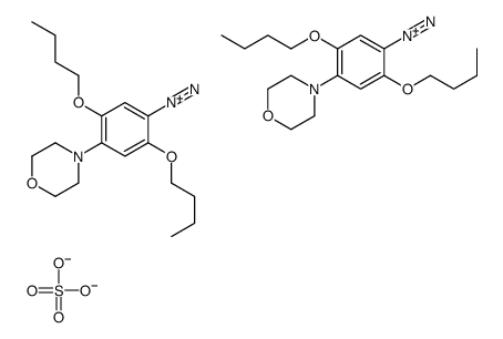 2,5-dibutoxy-4-morpholin-4-ylbenzenediazonium,sulfate Structure