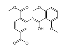 dimethyl 2-[(2,6-dimethoxybenzoyl)amino]benzene-1,4-dicarboxylate Structure