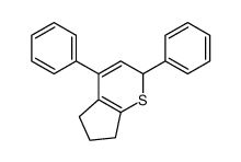 2,4-diphenyl-2,5,6,7-tetrahydrocyclopenta[b]thiopyran结构式