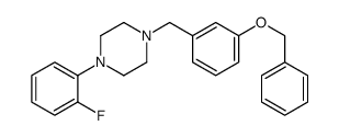 1-(2-fluorophenyl)-4-[(3-phenylmethoxyphenyl)methyl]piperazine结构式