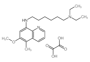 N,N-diethyl-N-(6-methoxy-5-methyl-quinolin-8-yl)hexane-1,6-diamine; oxalic acid结构式