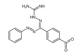 N-Carbamimidoyl-3-(4-nitro-phenyl)-N'''-phenyl-formazan Structure