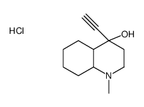 4-ethynyl-1-methyl-2,3,4a,5,6,7,8,8a-octahydroquinolin-4-ol,hydrochloride Structure