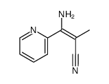 2-Propenenitrile,3-amino-2-methyl-3-(2-pyridinyl)- Structure