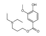 3-(diethylamino)propyl 4-hydroxy-3-methoxybenzoate结构式