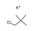 potassium 2,2-dimethyl-1-propanolate Structure