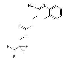 2,2,3,3-tetrafluoropropyl 5-(2-methylanilino)-5-oxopentanoate Structure