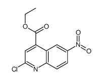 ethyl 2-chloro-6-nitroquinoline-4-carboxylate结构式