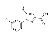 3-carboxy-1-(3-chlorophenyl)-5-methoxypyrazole structure