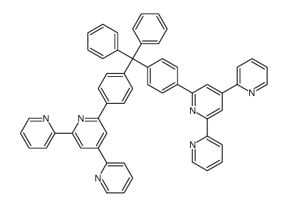 2-[4-[[4-(4,6-dipyridin-2-ylpyridin-2-yl)phenyl]-diphenylmethyl]phenyl]-4,6-dipyridin-2-ylpyridine Structure