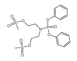 Diphenyl-N,N-bis-[2-(methylsulfonyloxy)-ethyl]-aminophosphat结构式