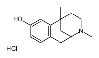 3,6-dimethyl-1,2,3,4,5,6-hexahydro-2,6-methanobenzo[d]azocin-8-ol hydrochloride结构式