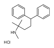 N,2-dimethyl-5,5-diphenylpentan-2-amine,hydrochloride Structure