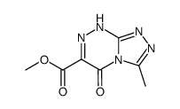 3-methyl-5-oxo-5,8-dihydro-[1,2,4]triazolo[3,4-c][1,2,4]triazine-6-carboxylic acid methyl ester结构式