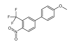 4-(4-methoxyphenyl)-1-nitro-2-(trifluoromethyl)benzene结构式