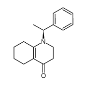 (+)-1s-α-phenylethyl-Δ9,10-octahydroquinol-4-one结构式