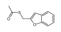 S-(1-benzofuran-2-ylmethyl) ethanethioate Structure