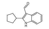 1H-Indole-3-carboxaldehyde,2-cyclopentyl-(9CI) Structure