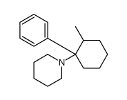 1-(1-phenyl-2-methylcyclohexyl)piperidine structure
