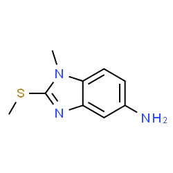 1H-Benzimidazol-5-amine,1-methyl-2-(methylthio)-(9CI) structure