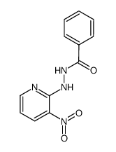 2-(Benzoyl-hydrazino)-3-nitro-pyridin结构式