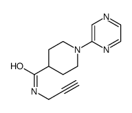 4-Piperidinecarboxamide,N-2-propynyl-1-pyrazinyl-(9CI) Structure