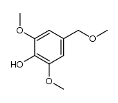4-hydroxy-3,5-dimethoxybenzyl methyl ether结构式