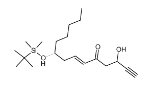 (E)-9-(tert-Butyl-dimethyl-silanyloxy)-3-hydroxy-tetradec-6-en-1-yn-5-one Structure